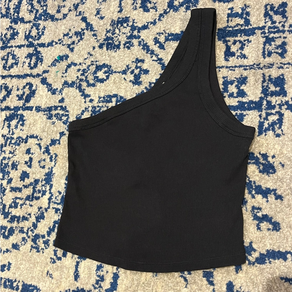 Everlane The Ribbed One-Shoulder Crop Tank